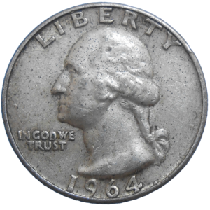 USA Quarter Dollar 1964 D