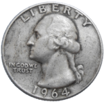 USA Quarter Dollar 1964 D