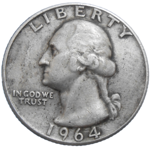 USA Quarter Dollar 1964 D