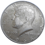 USA Half Dollar 1968 D