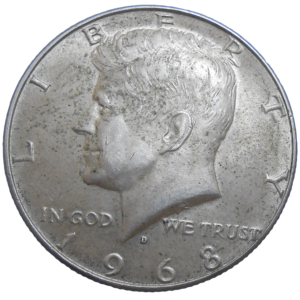 USA Half Dollar 1968 D