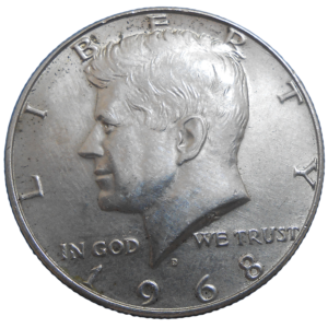 USA Half Dollar 1968 D