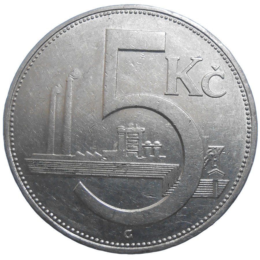 5 Kč 1938 5 Kč 1938