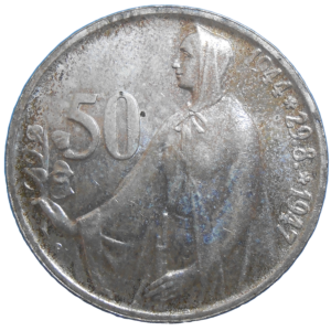 50 KČS 1947 3. výročie SNP
