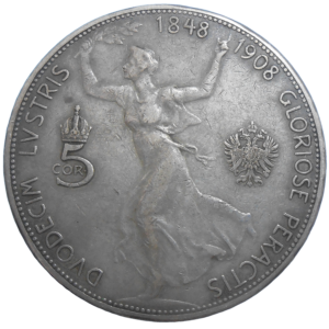 František Jozef I. 5 Koruna 1908 Jubilejná