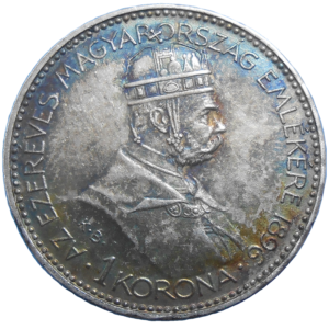 František Jozef I. 1 koruna 1896 výročná