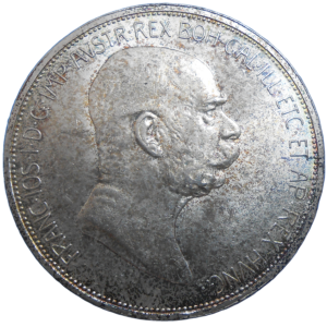 František Jozef I. 5 Koruna 1908 Jubilejná