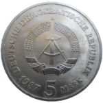 Nemecko 5 Mark 1987 A