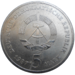 Nemecko 5 Mark 1987 A