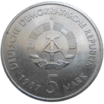 Nemecko 5 Mark 1987 A