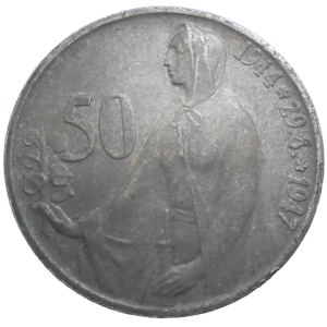 50 KČS 1947 3. výročie SNP