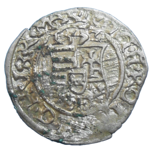 Maximilián II. Denár 1572 KB