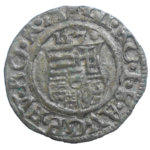 Maximilián II. Denár 1570 KB