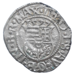 Maximilián II. Denár 1577 KB