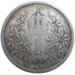 František Jozef I. 1 koruna 1893 bz