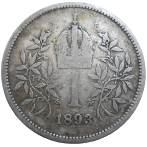 František Jozef I. 1 koruna 1893 bz
