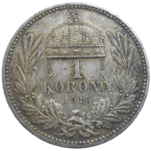 František Jozef I. 1 koruna 1916 KB