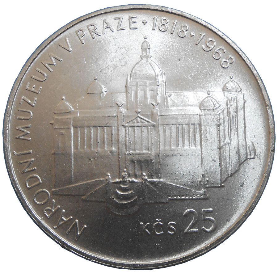25 KČS 1968 Národné Múzeum 25 KČS 1968 Národné Múzeum