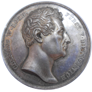 Strieborná Medaila 1841 Metternich