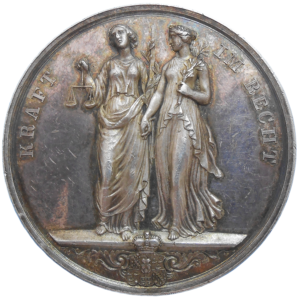 Strieborná Medaila 1841 Metternich