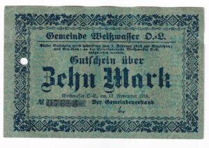 Nemecko 10 Mark 1918