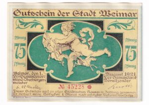 Nemecko 75 Pfennig 1921