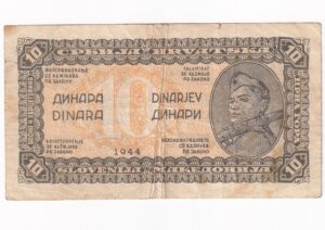 Juhoslávia 10 Dinara 1944