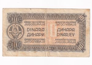 Juhoslávia 10 Dinara 1944