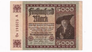 Nemecko 5000 Mark 1922