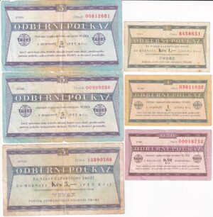 Lot tuzexových poukážok