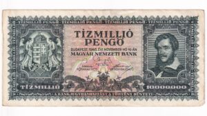 Maďarsko 10 Miliónov Pengo 1945
