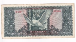 Maďarsko 10 Miliónov Pengo 1945