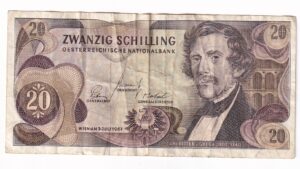 Rakúsko 20 Schilling 1967