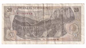 Rakúsko 20 Schilling 1967