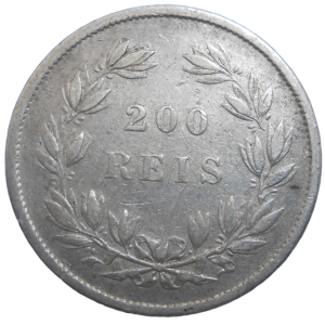 Portugalsko 200 Reis 1855