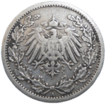 Nemecko 1/2 Mark 1906 A