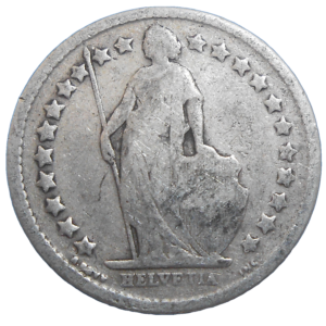 Švajčiarsko 1/2 Frank 1899 B