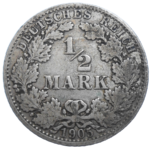 Nemecko 1/2 Mark 1905 A