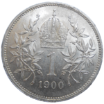 František Jozef I. 1 koruna 1900 bz