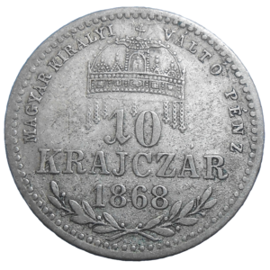 František Jozef I. 10 grajciar 1868 KB