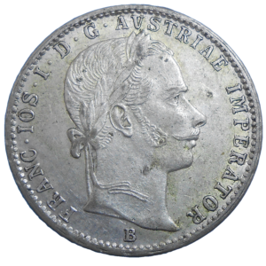 František Jozef I. 1/4 zlatník 1860 B
