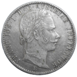 František Jozef I. 1/4 zlatník 1860 B