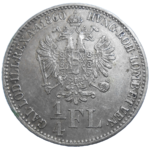 František Jozef I. 1/4 zlatník 1860 B