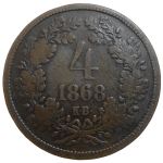 František Jozef I. 4 grajciar 1868 KB