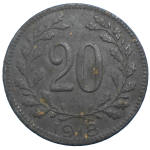Karol I. 20 Heller 1918 bz
