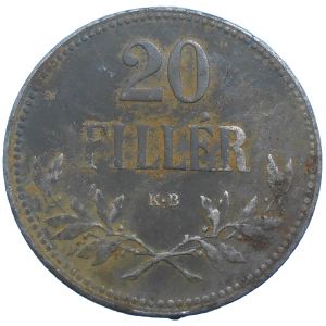 Karol I. 20 Fillér 1918 KB