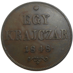 František Jozef I. Egy Krajczár 1848