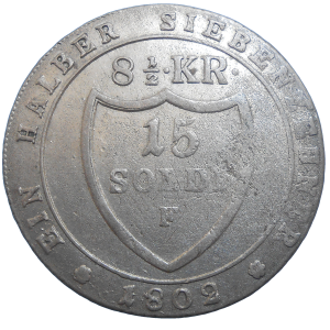 František II. 15 Soldi 1802 F