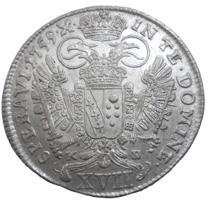 František Lotrinský XVII grajciar 1759 KB