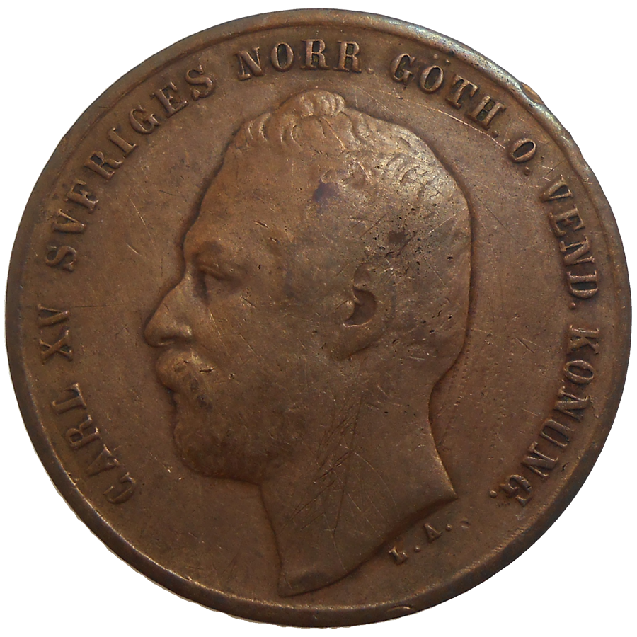 Švédsko 2 Ore 1863 Švédsko 2 Ore 1863